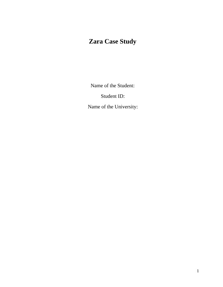 Zara's Global Expansion Strategies and Competitive Edge
