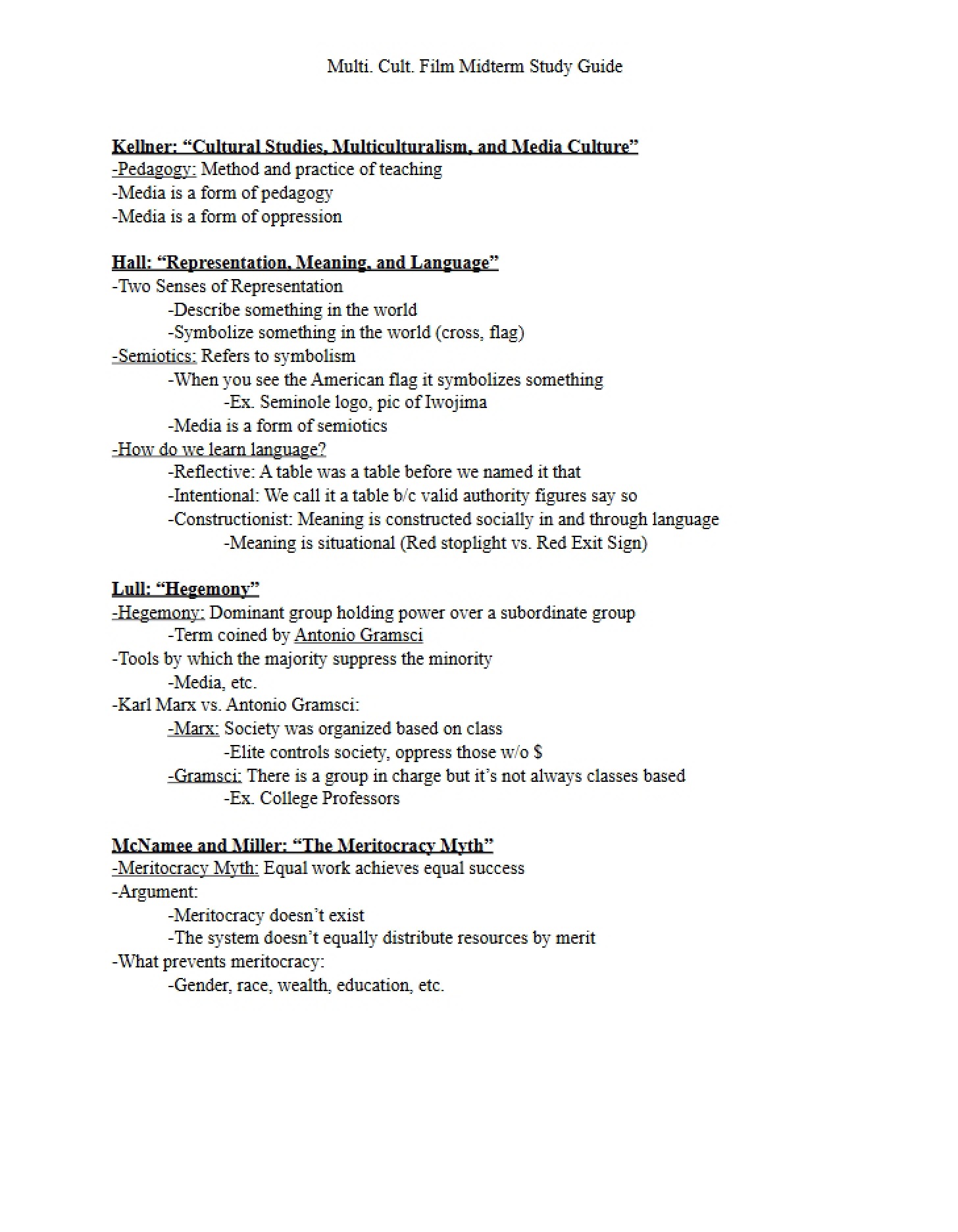 Topical Review Framework