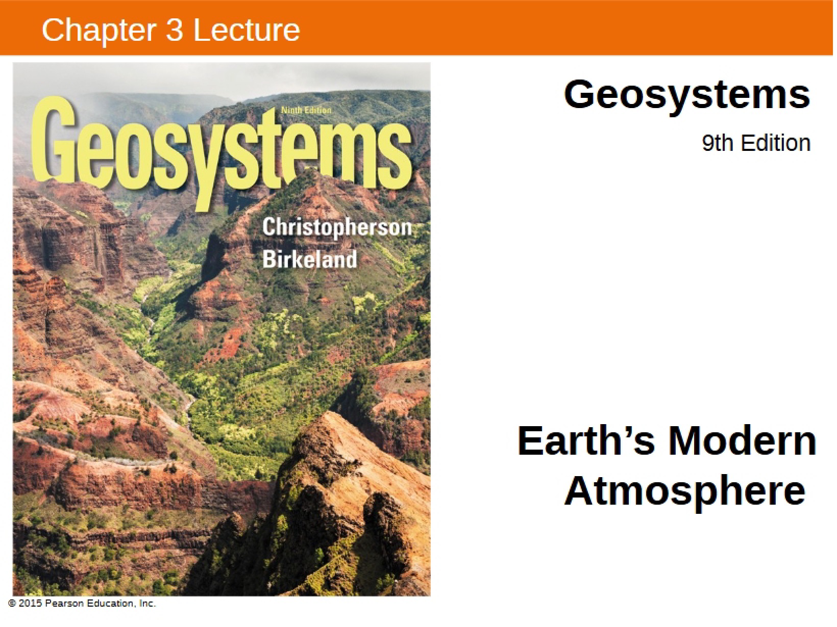 Lecture on Chapter 03 - Geography 9e