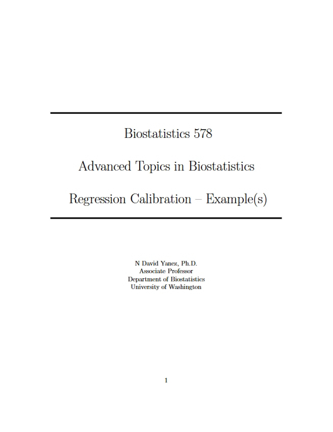 Calibration of Regression