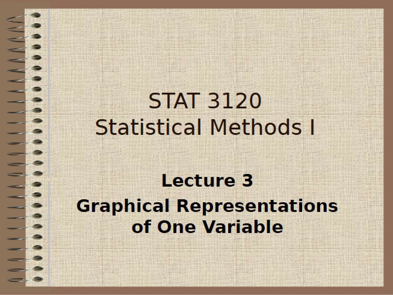Statistical Methods I Course Conclusion