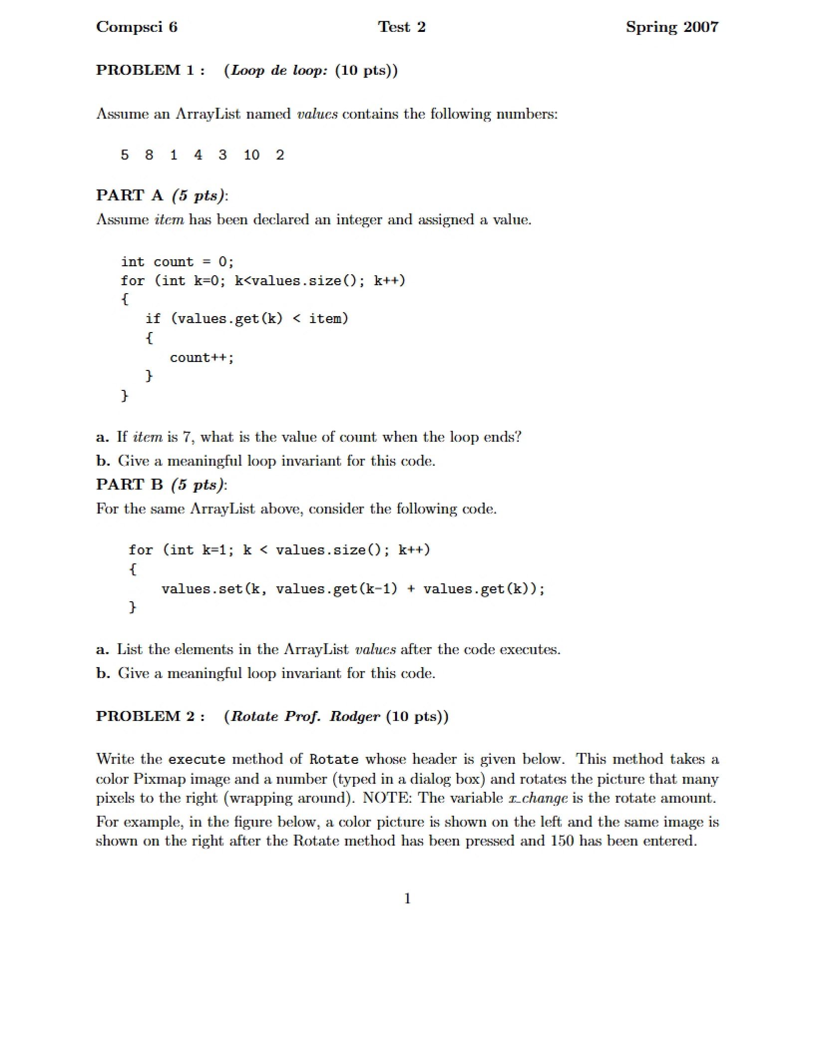 Exam Two