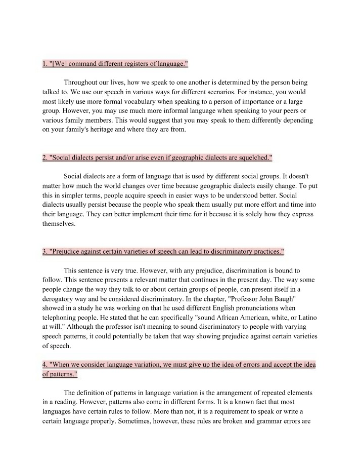 Writing Assignment - Module 8