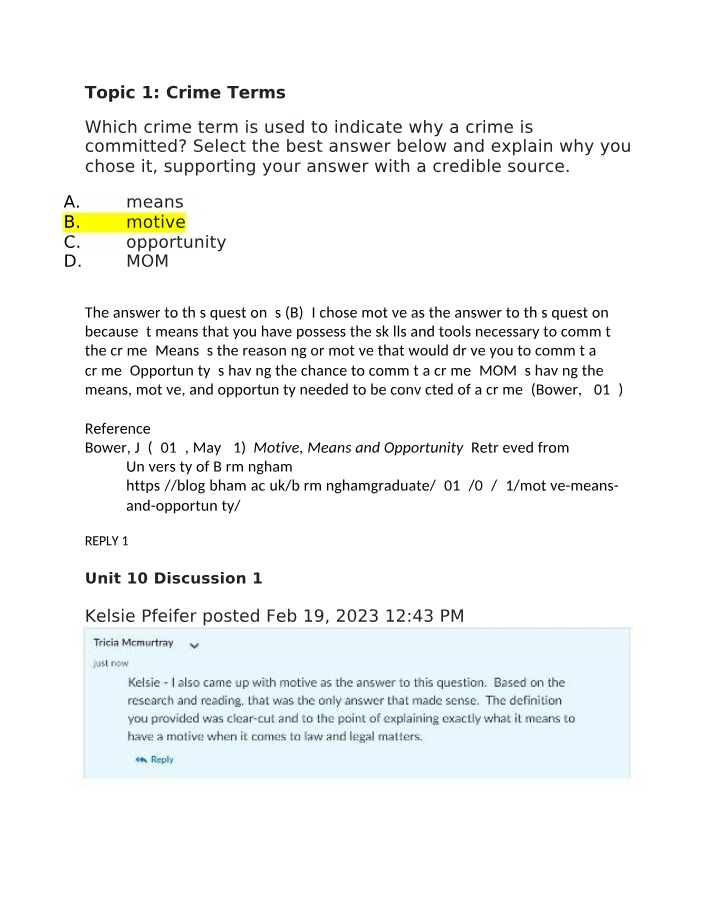 Discussion 1 for Unit 10