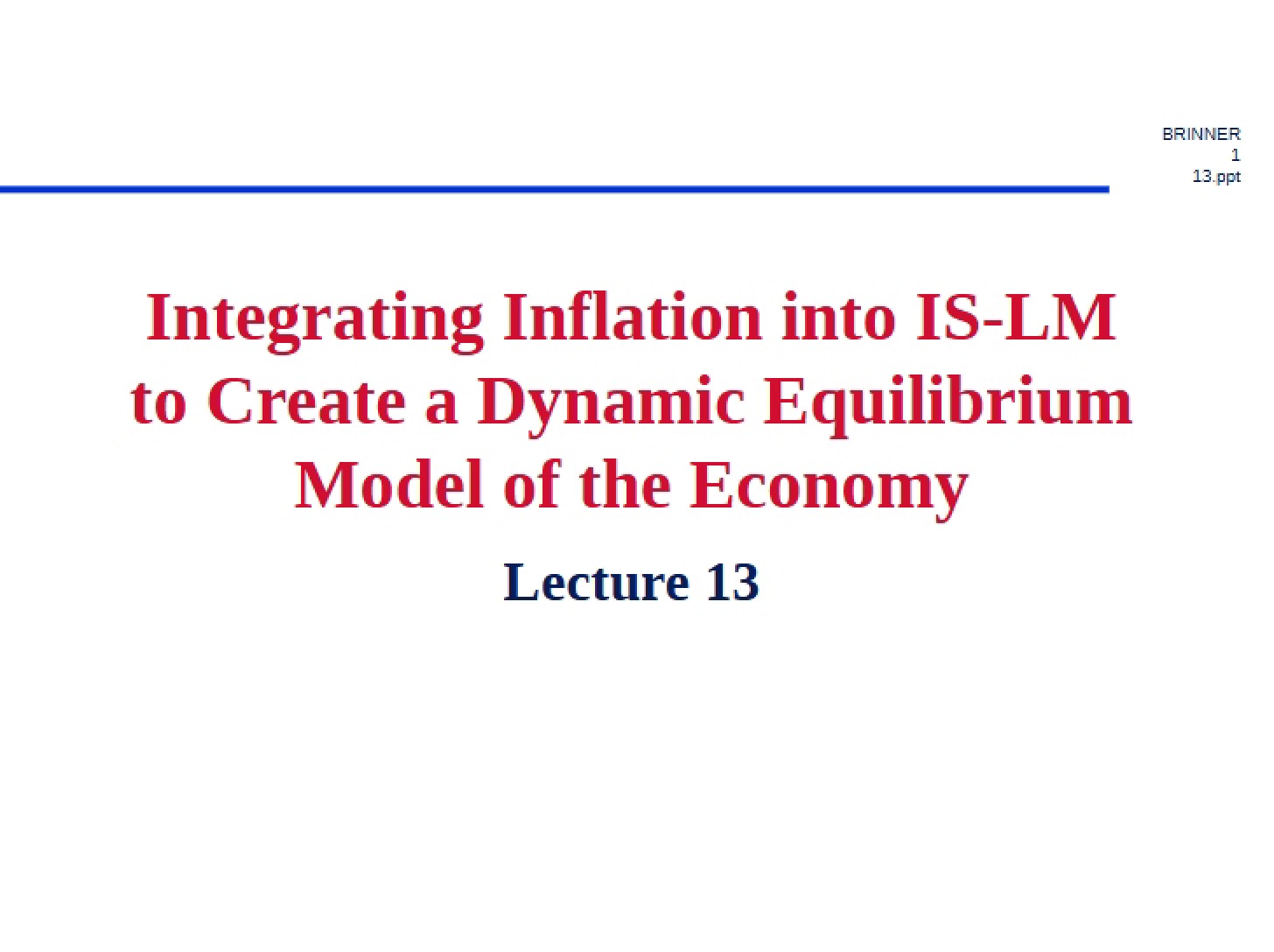 Inflation of Prices