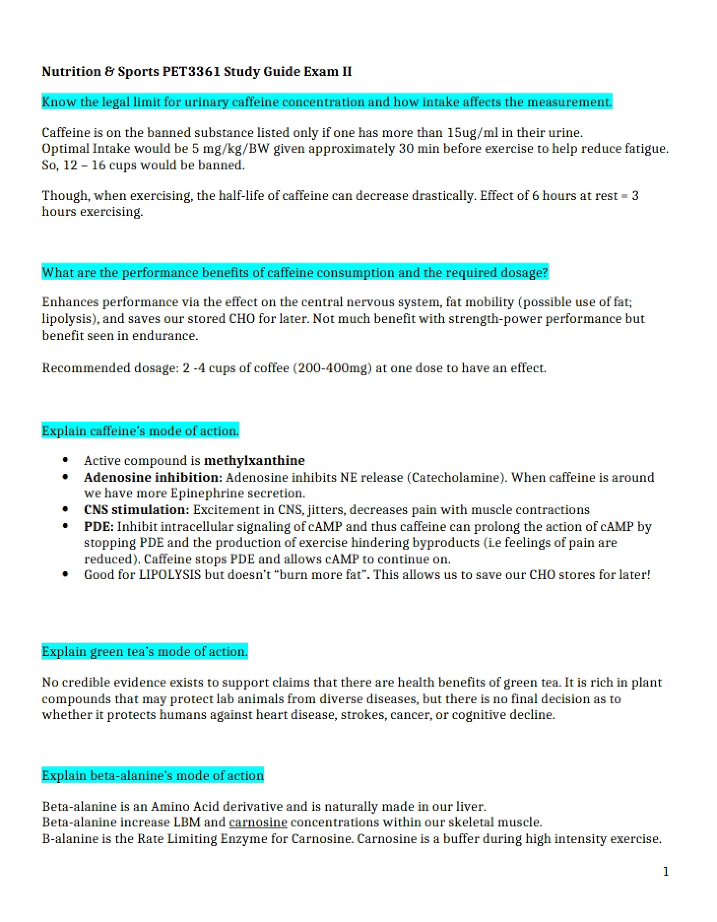 Exam 2 Study Guide