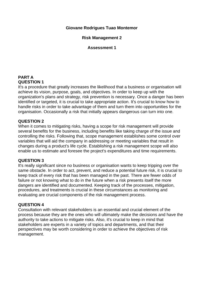 Risk Management Strategies for Mitigating Risks