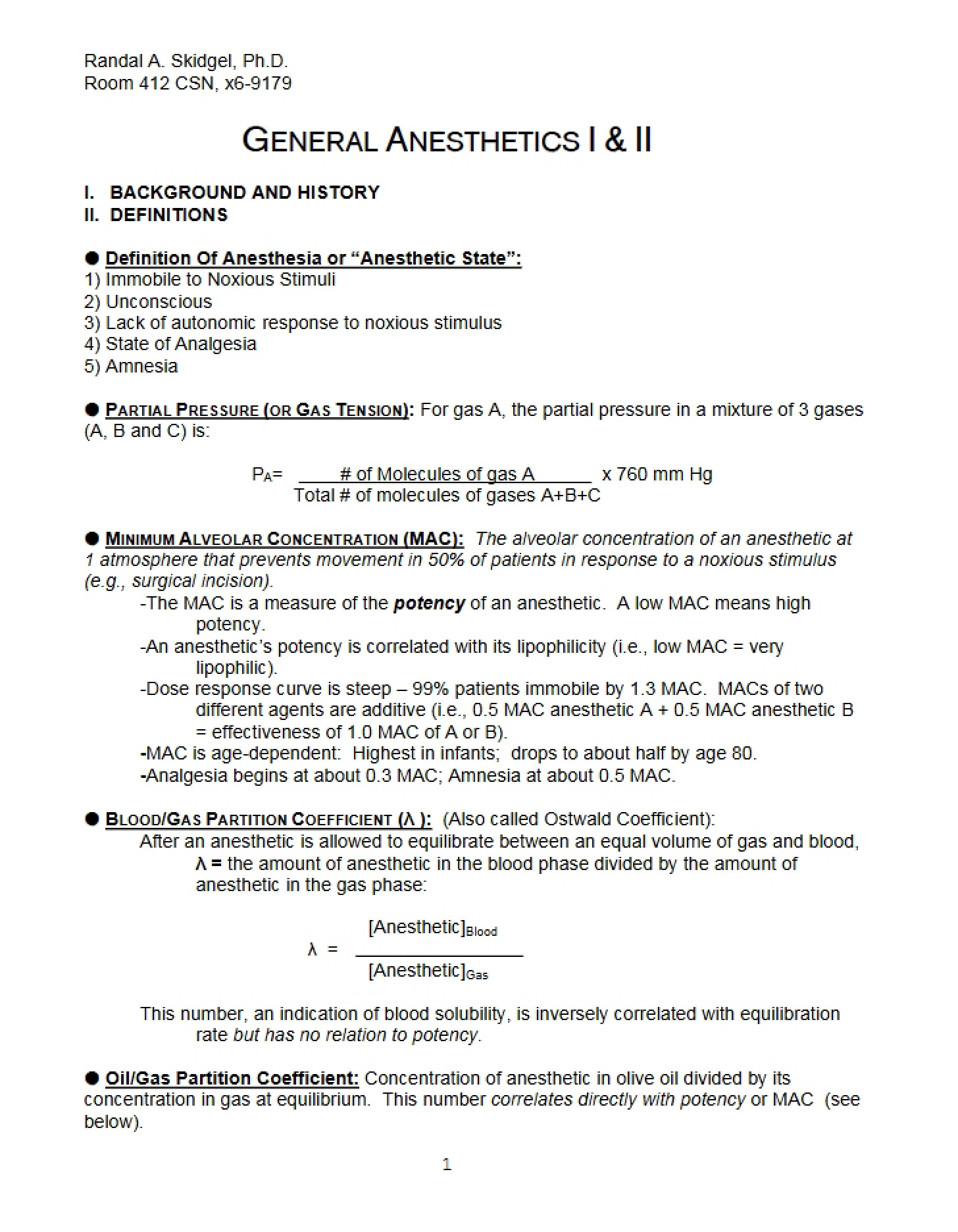 Academic Notes