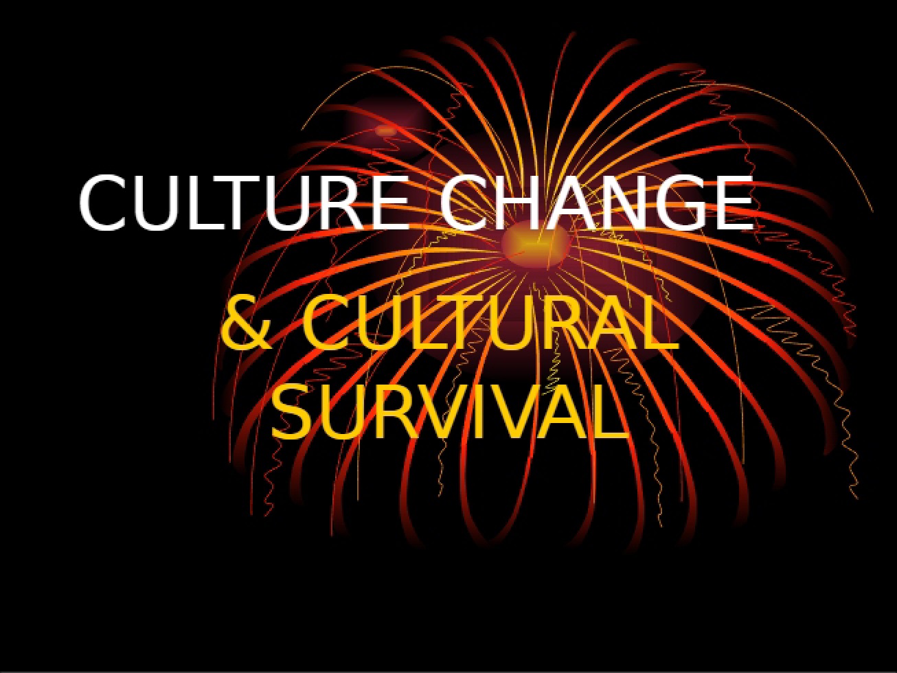 Cultural Change