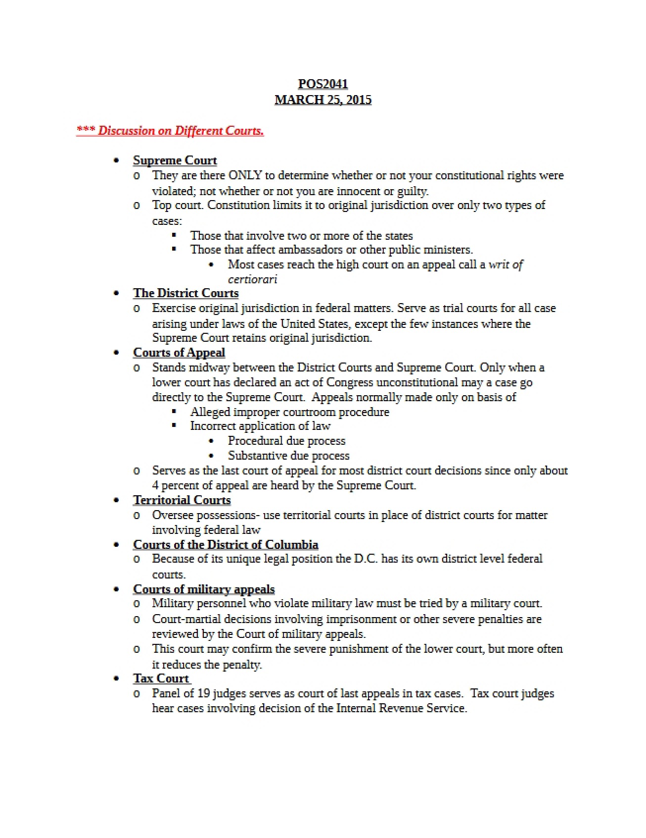 Overview of the Supreme Court