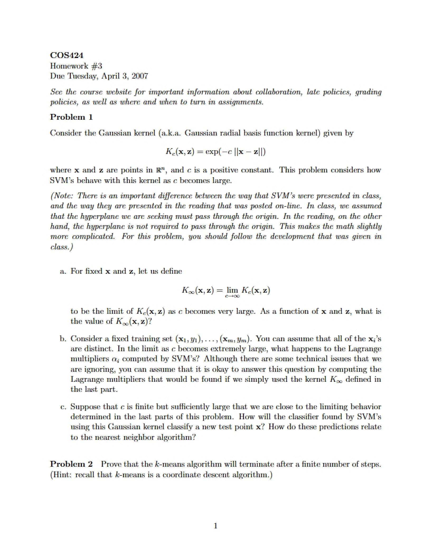 Assignment Three