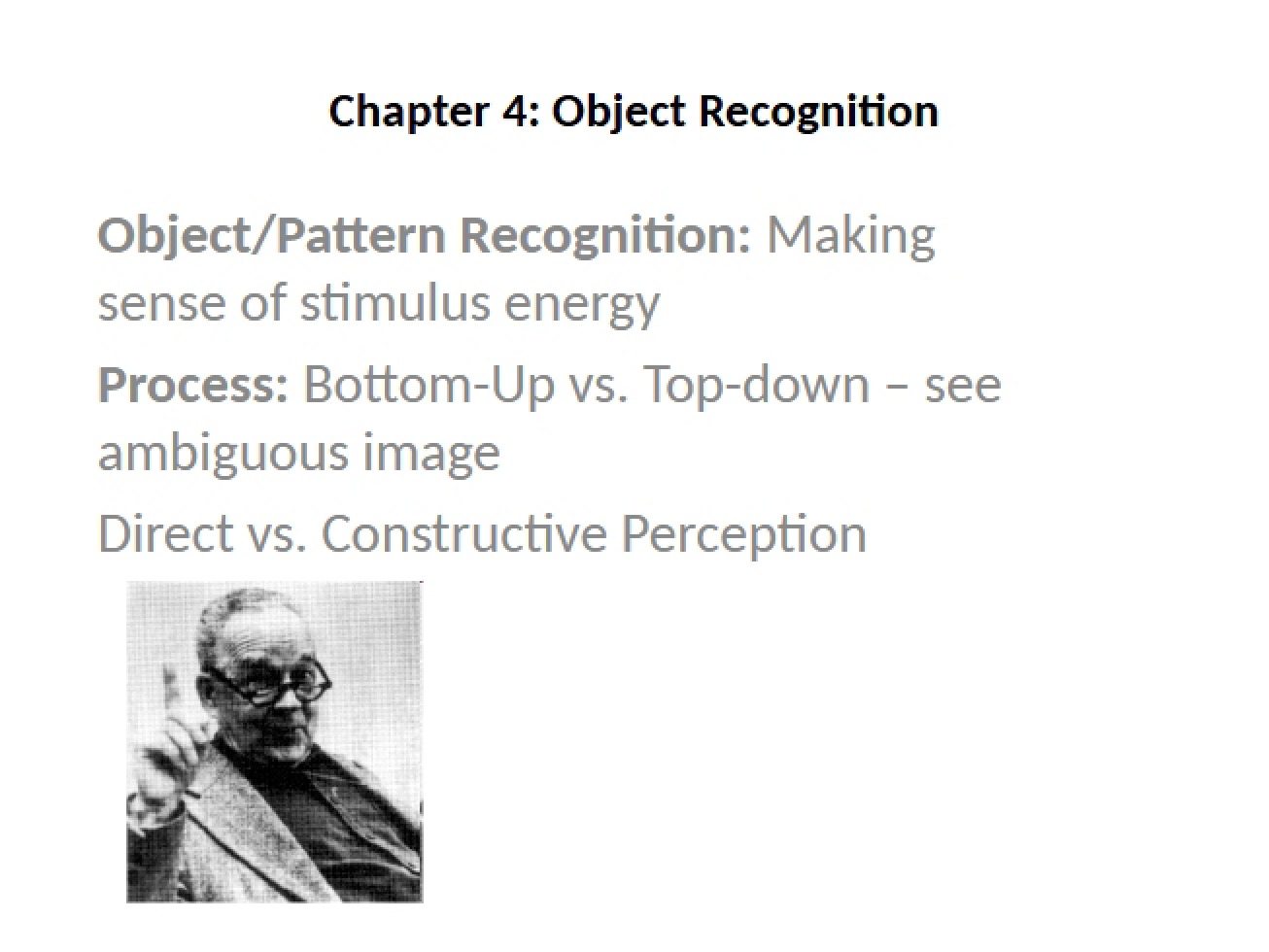 Overview of Chapter 4 of a Developmental Psychology Course