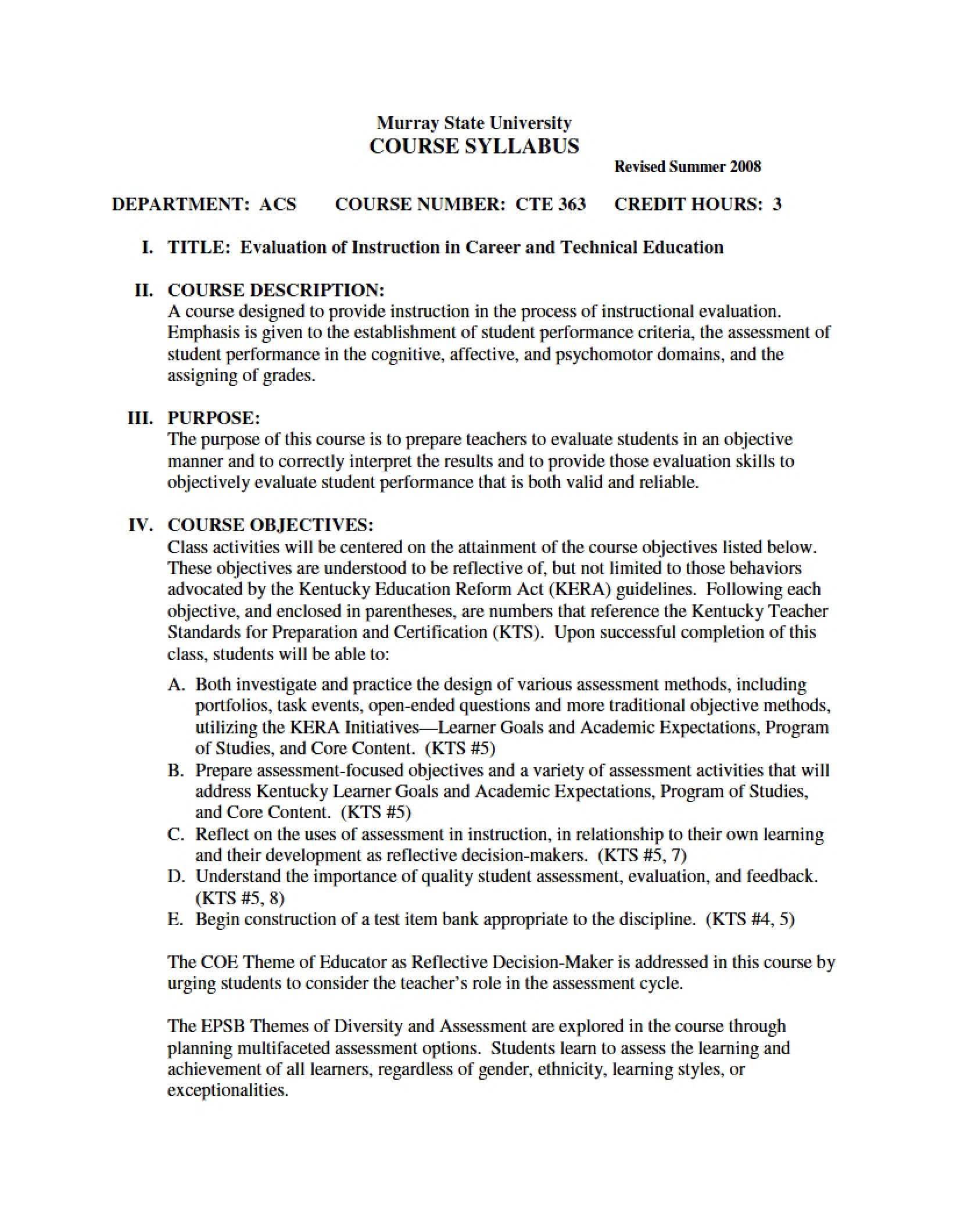 Syllabus