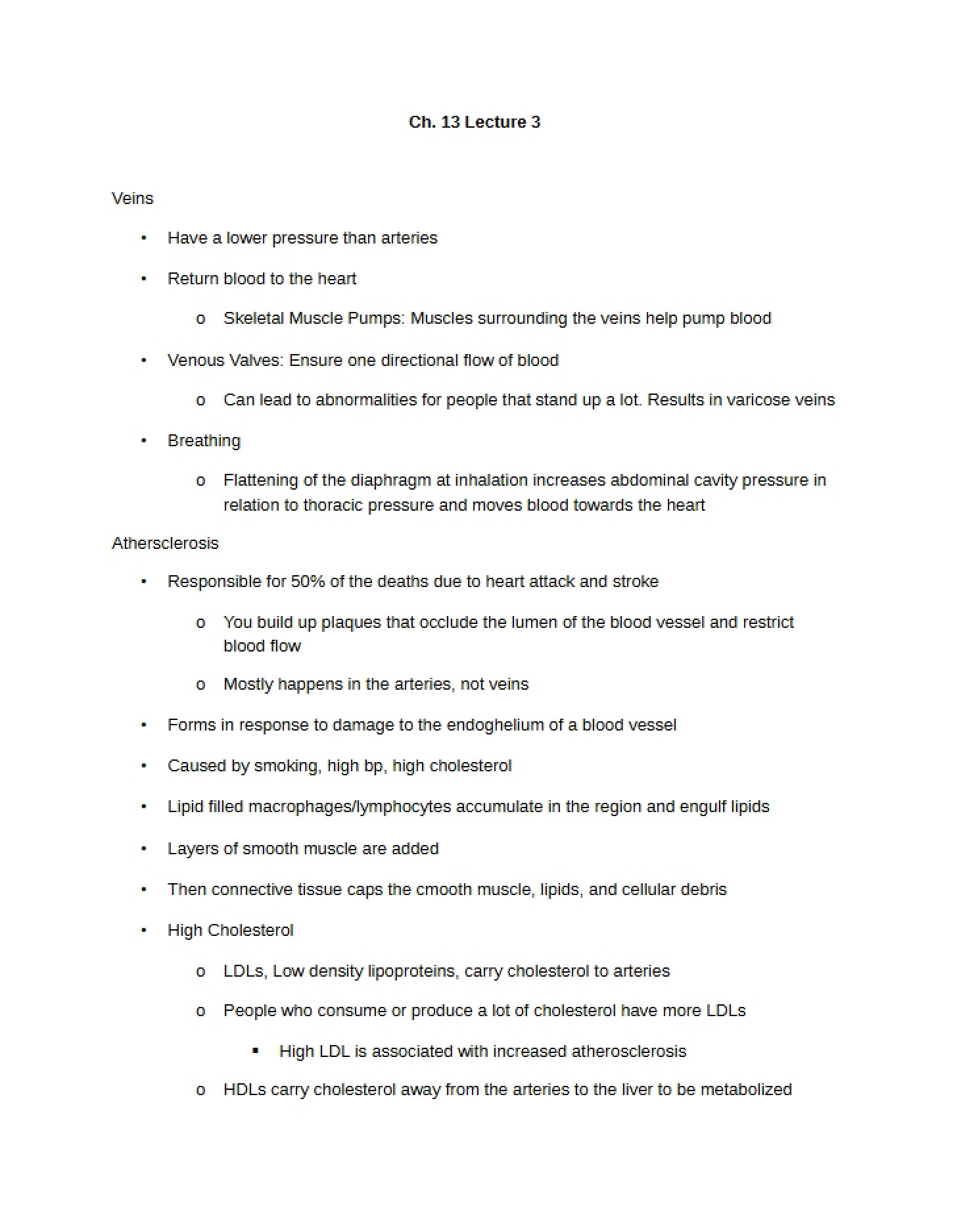 Lecture Three from Chapter 13