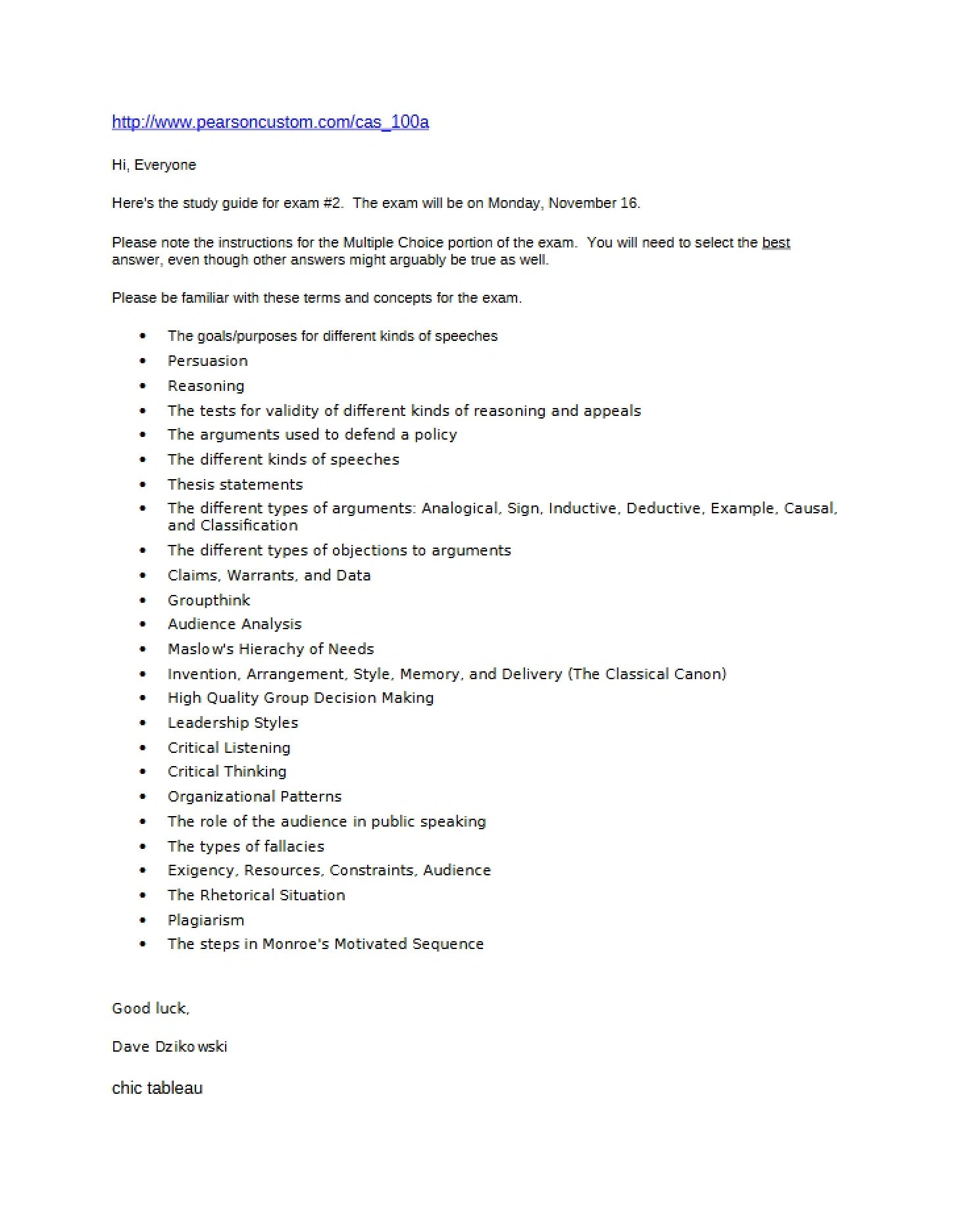 Review Guide