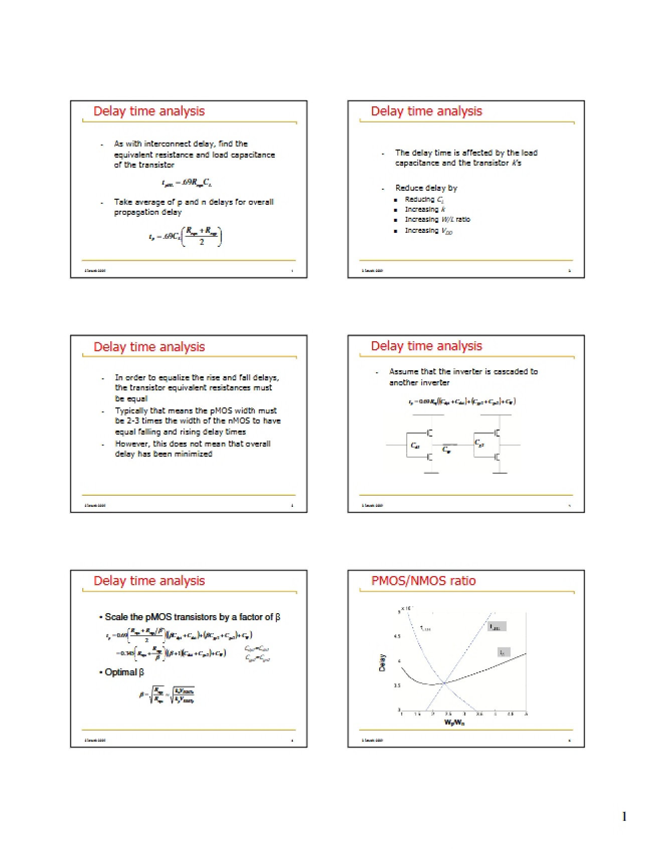 Delay Time Analysis - 5 Pages