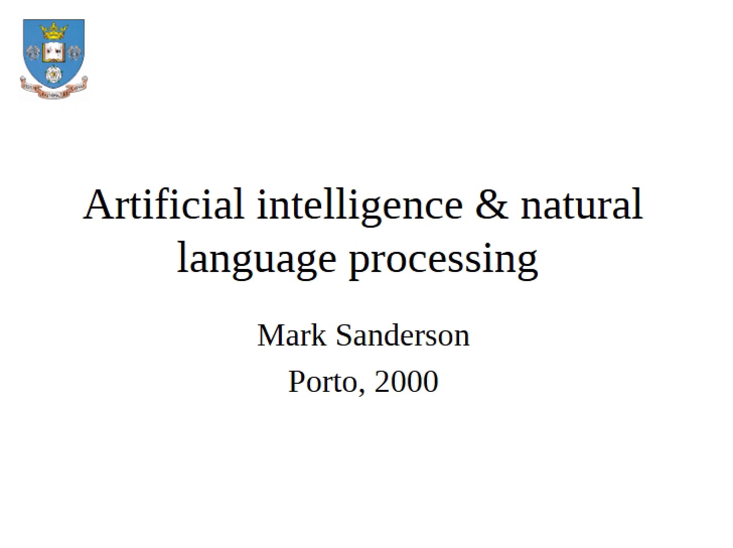 Natural Language Processing & AI