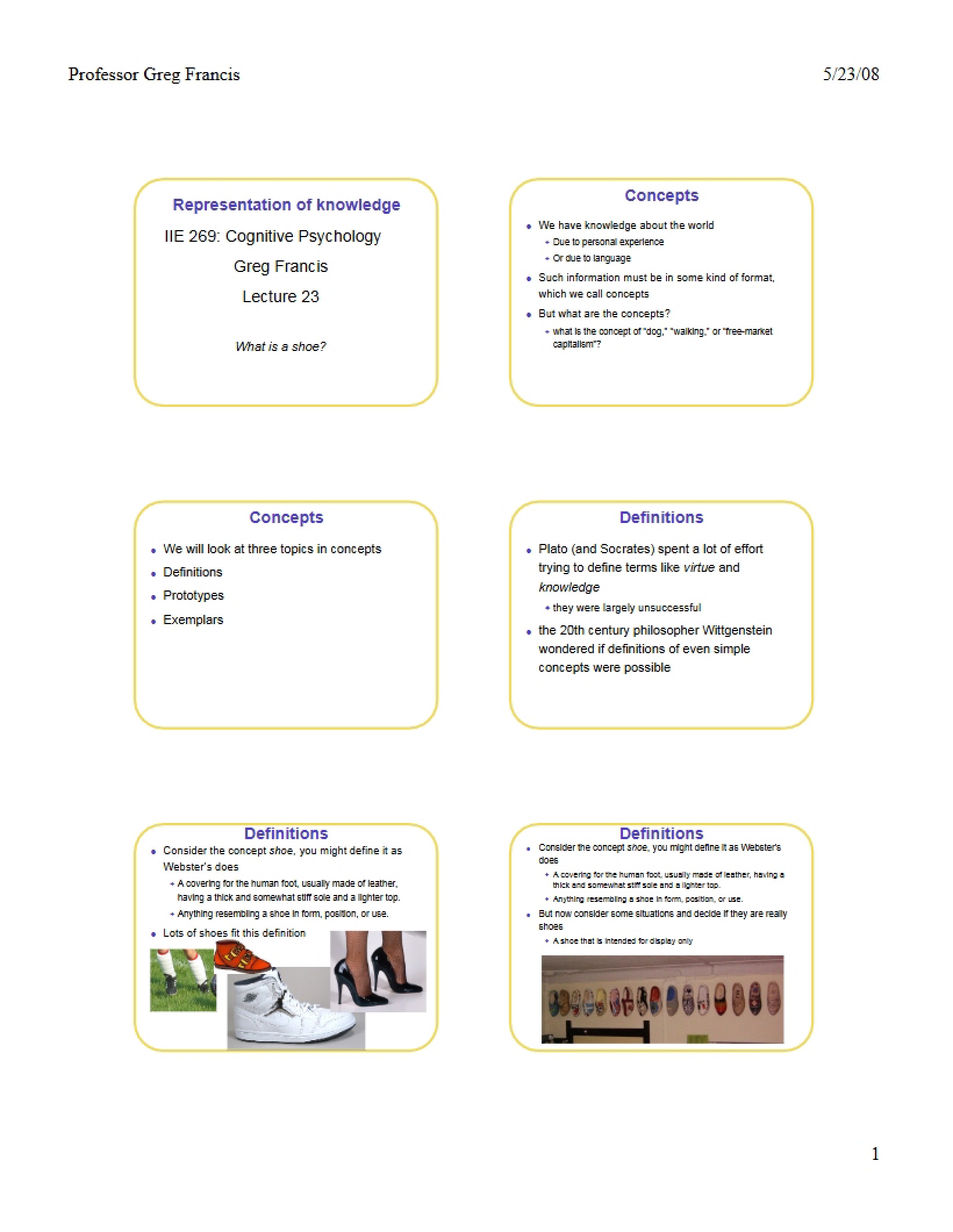 Lecture Twenty-Three Content