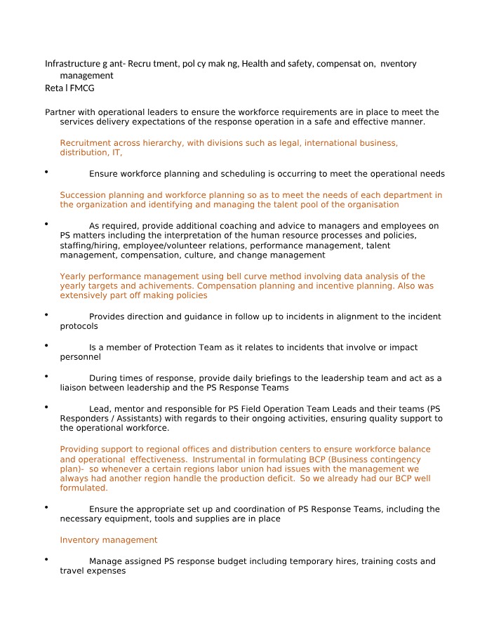 Workforce Planning and Talent Management