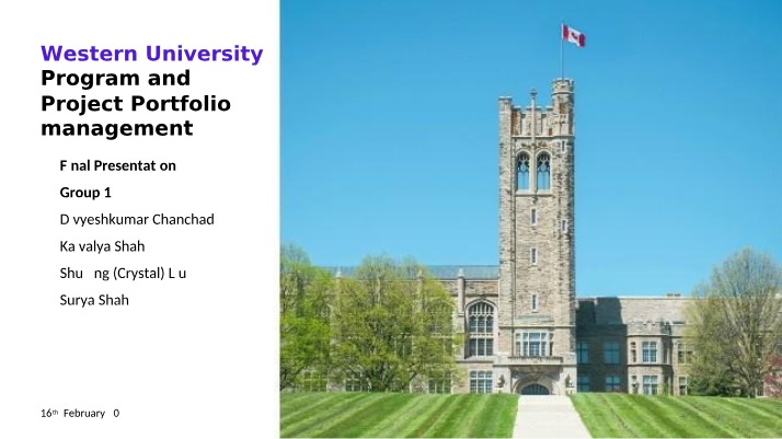 Western - Improving Program and Project Portfolio Management