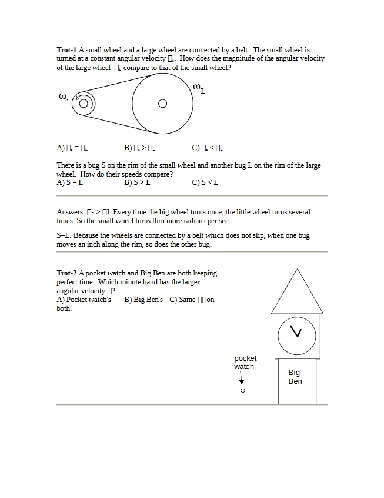 Eighth Set of Questions