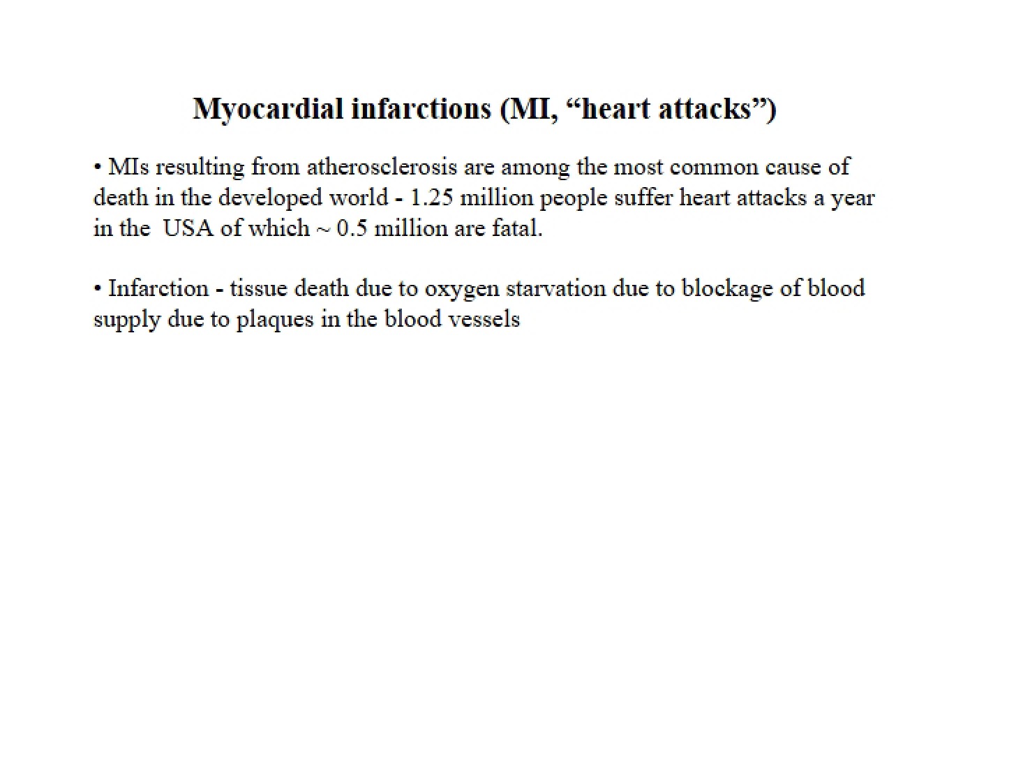Infarction of the Myocardium
