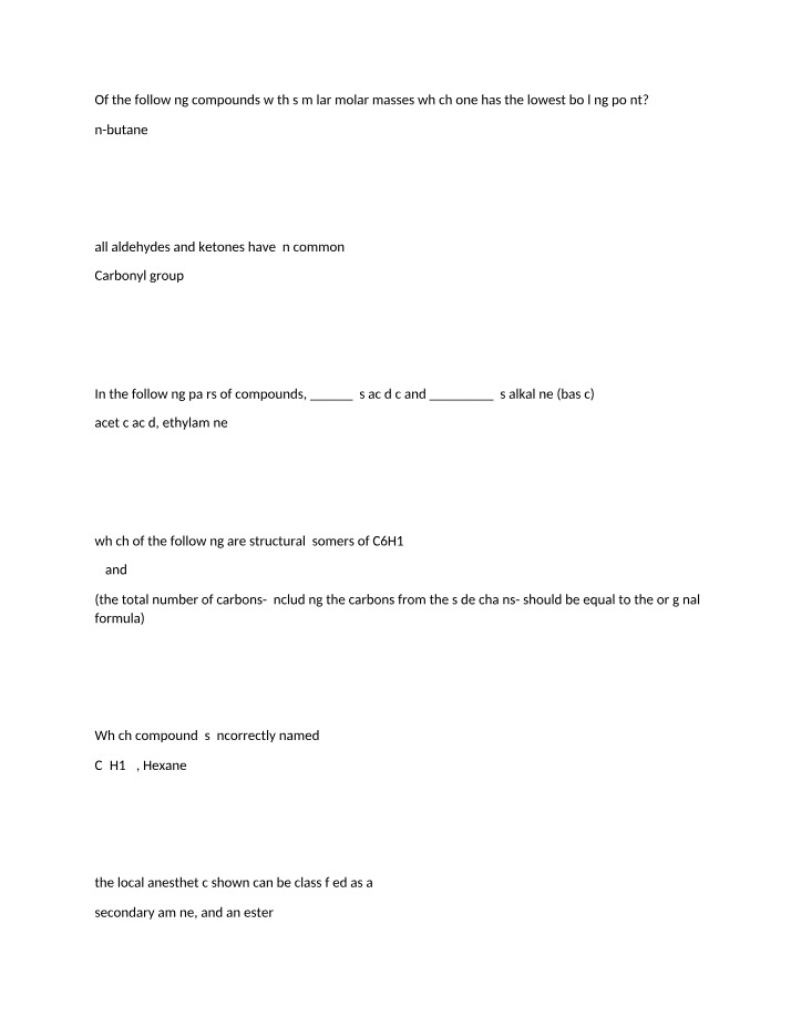 Lowest Boiling Point Compound Comparison