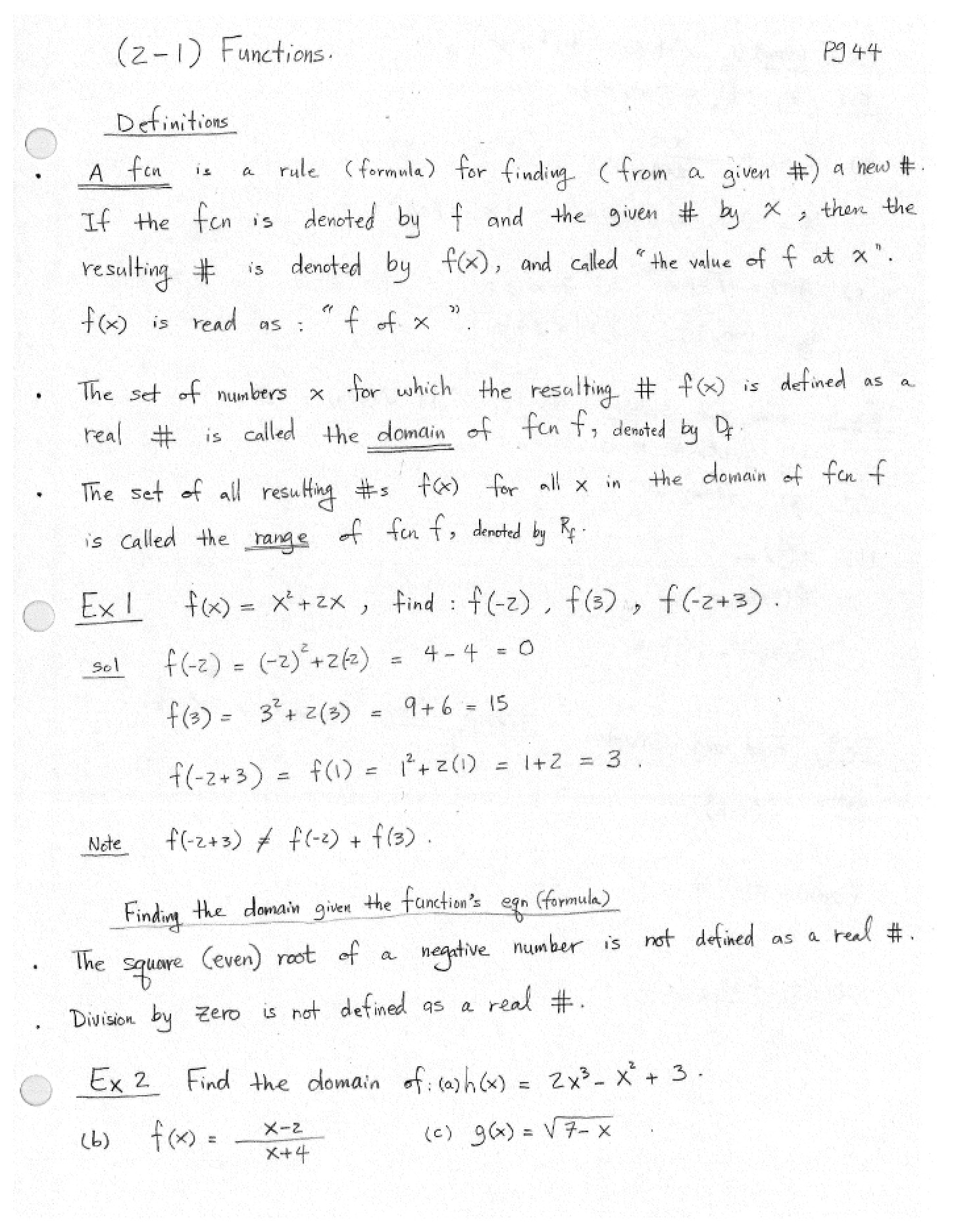 Mathematical Functions