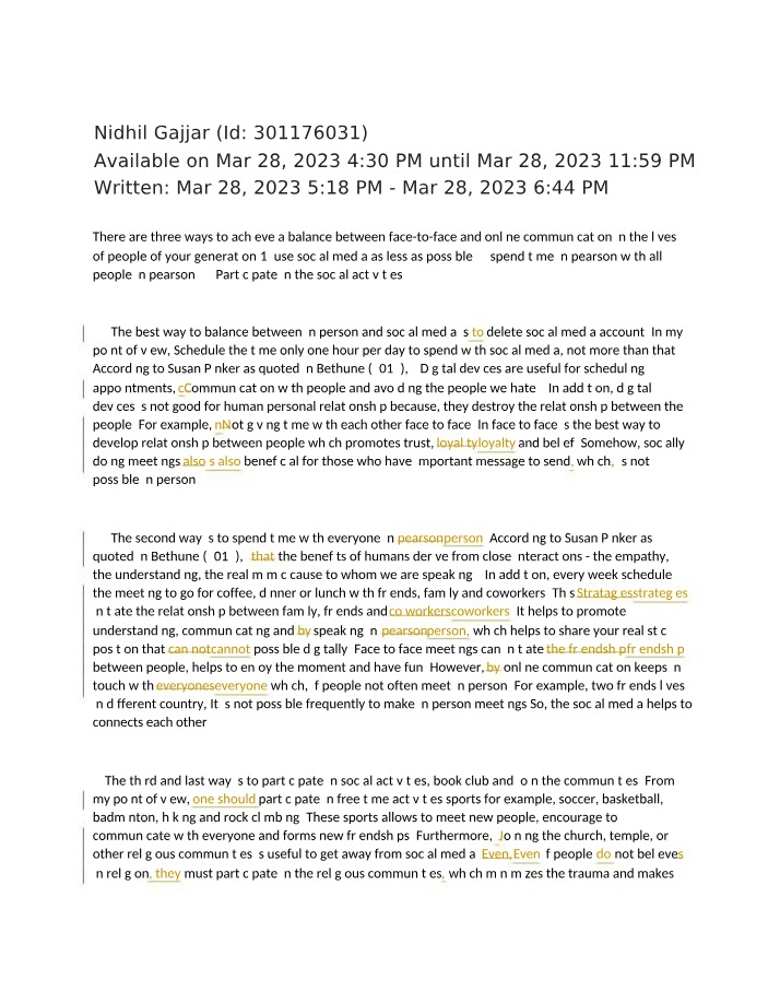 COMP106 Essay - Nidhil Gajjar