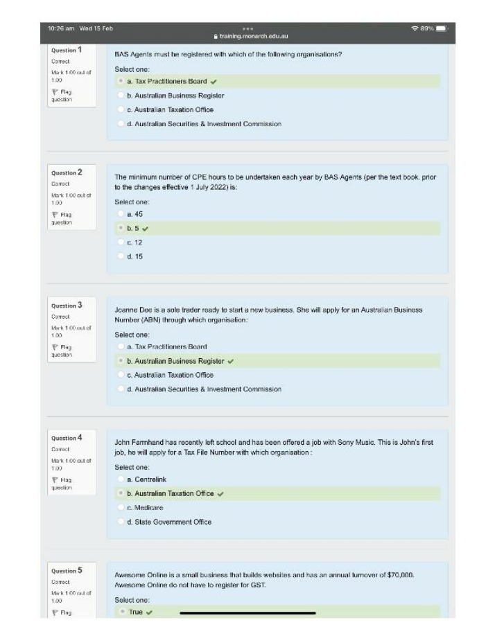 Tax and BAS Agent Registration Requirements