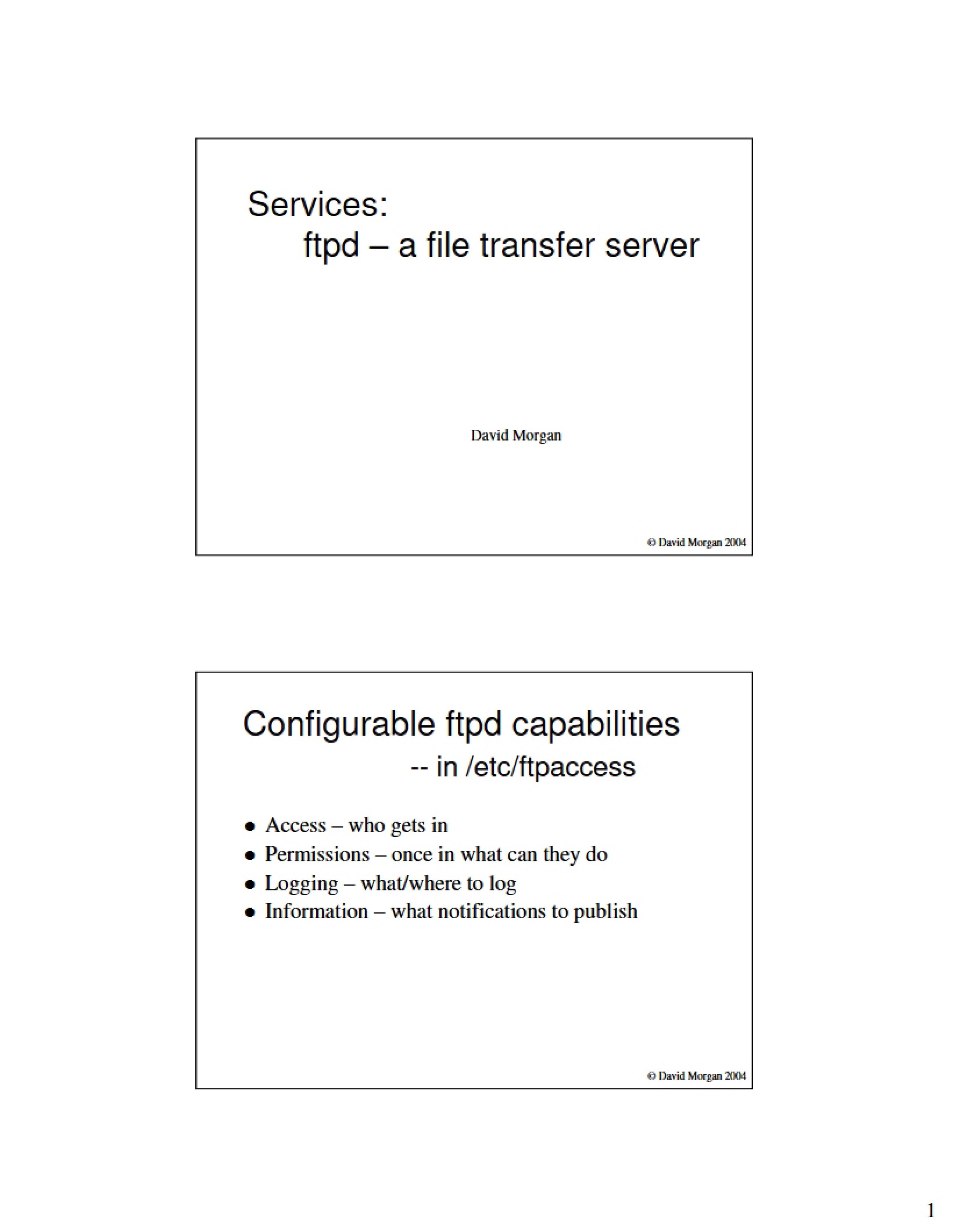 FTPD Server Service