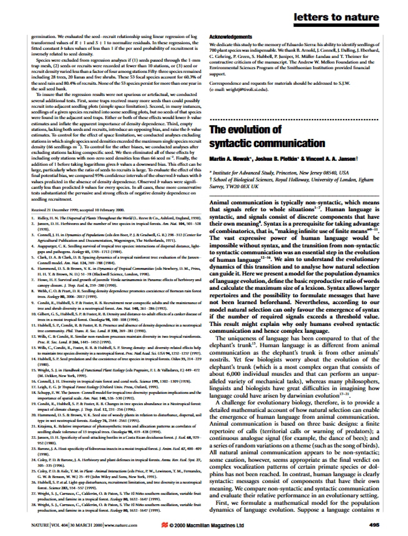 Syntactic Communication Evolution