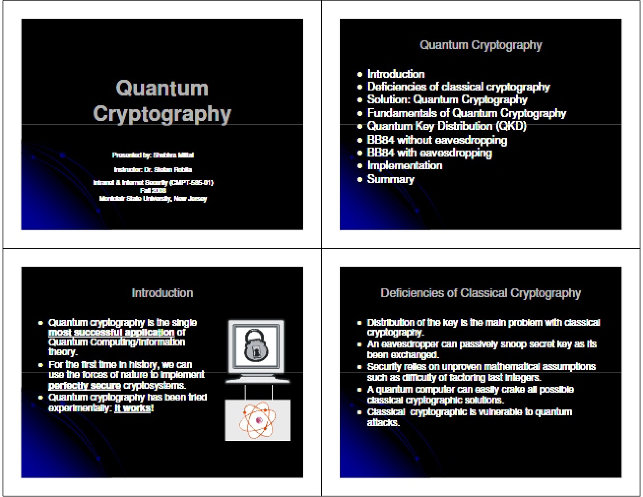 Cryptography Quantum