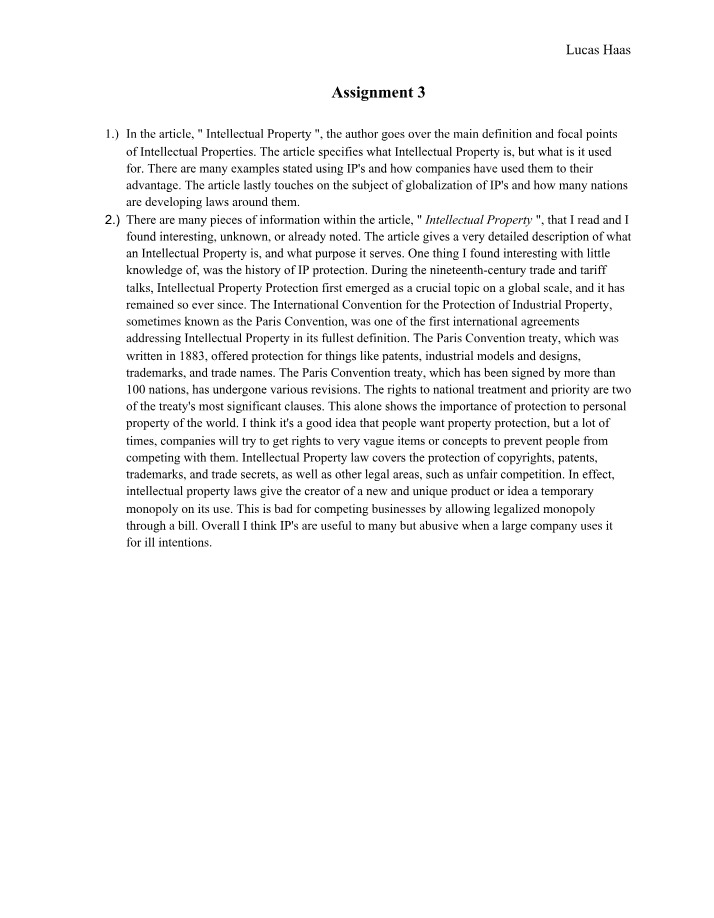 Definition and Examples of Intellectual Property