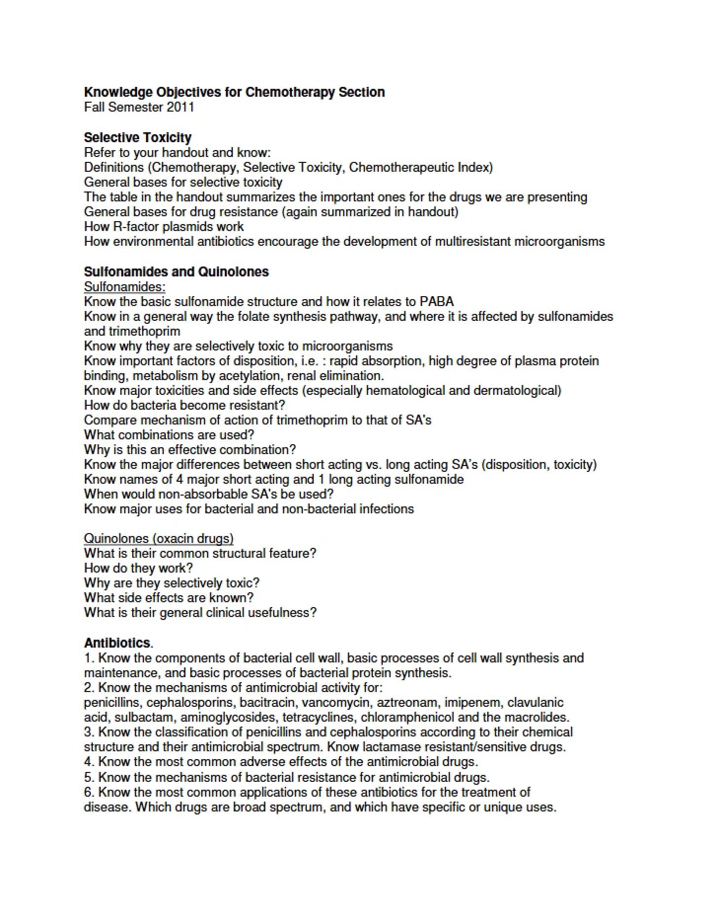 Learning Objectives