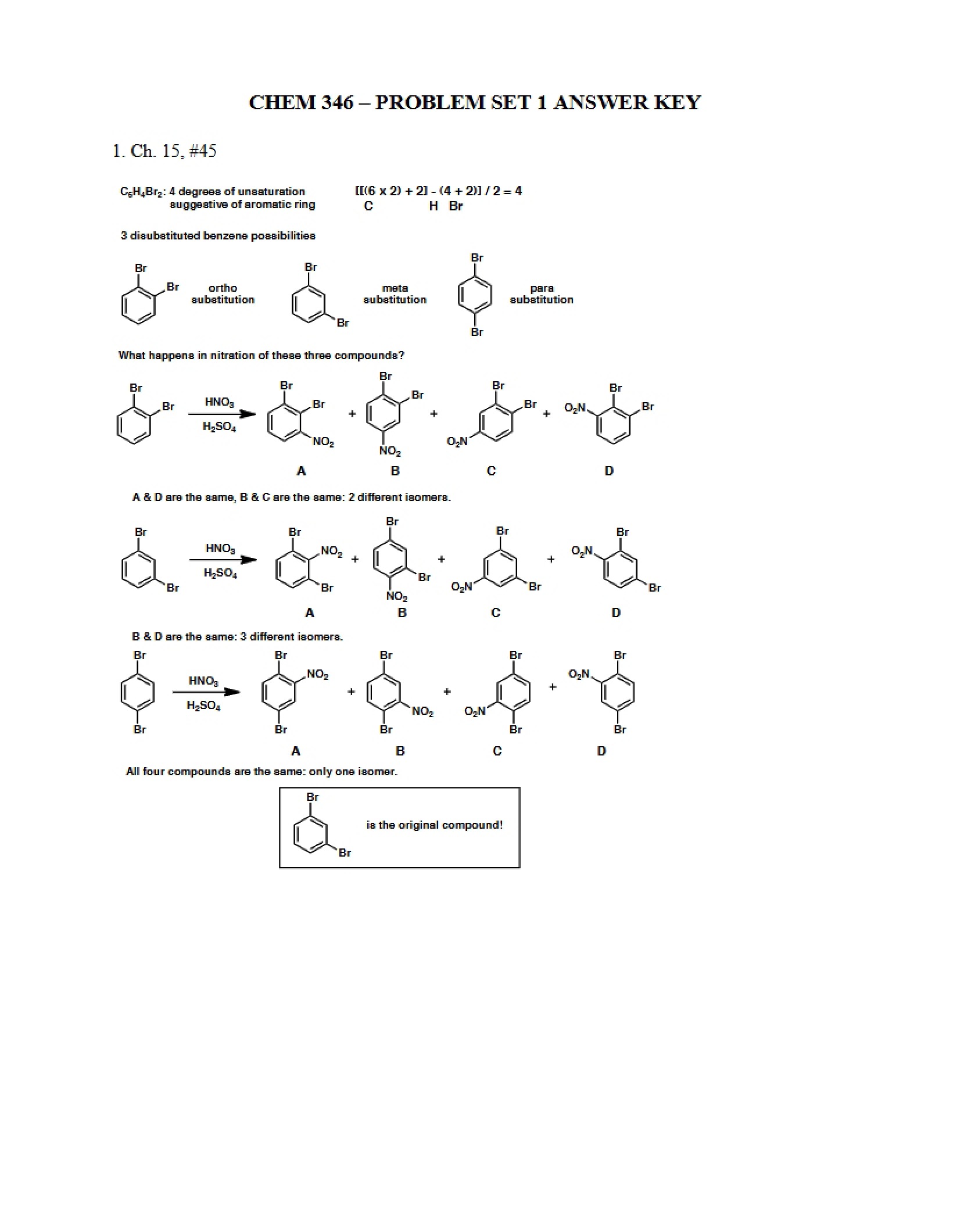 Answer Key for Problem Set 1