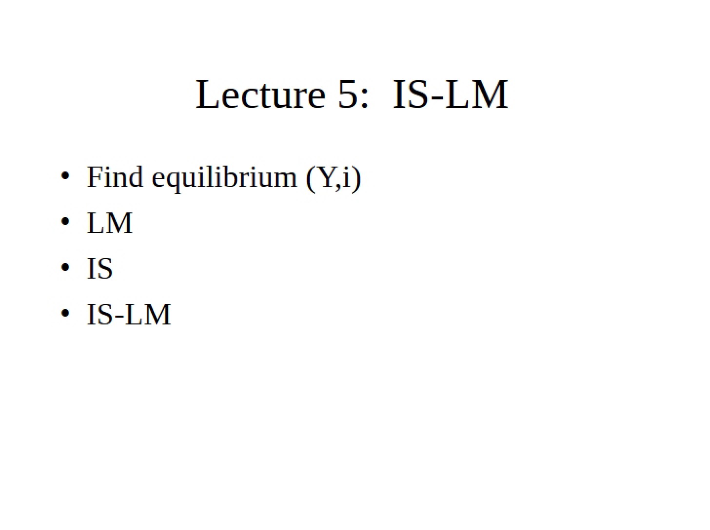 Class Lecture Notes