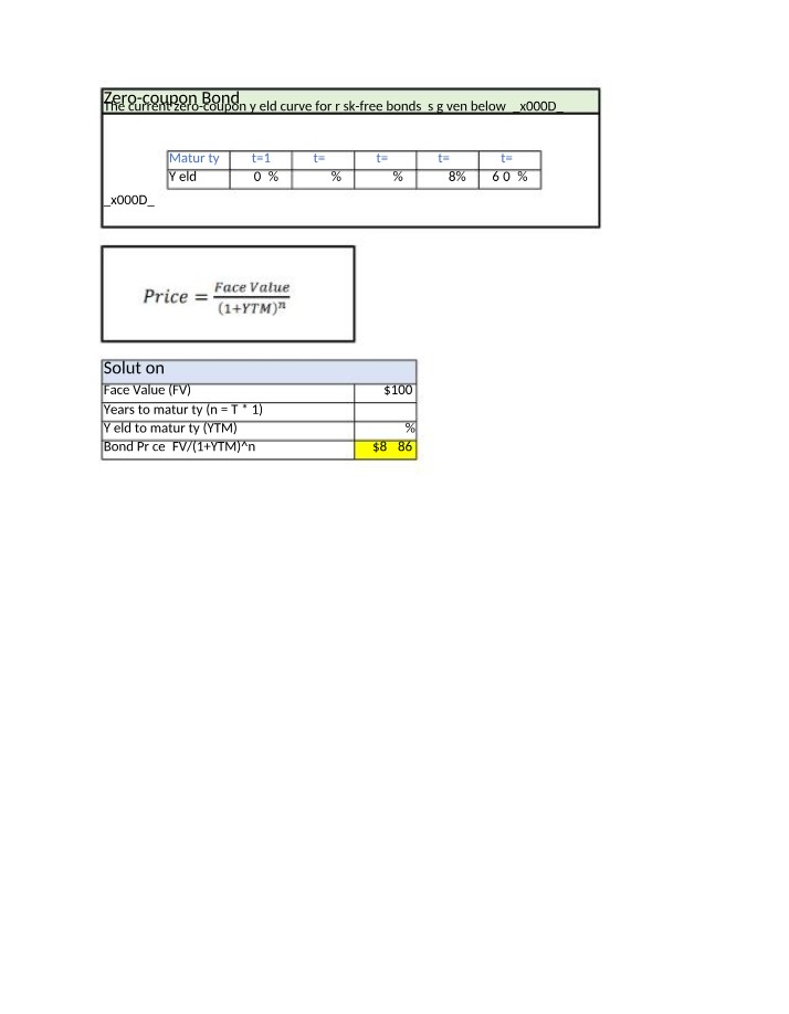 Debt Valuation Solutions - Week 01 Student Workbook by Mishal Manzoor