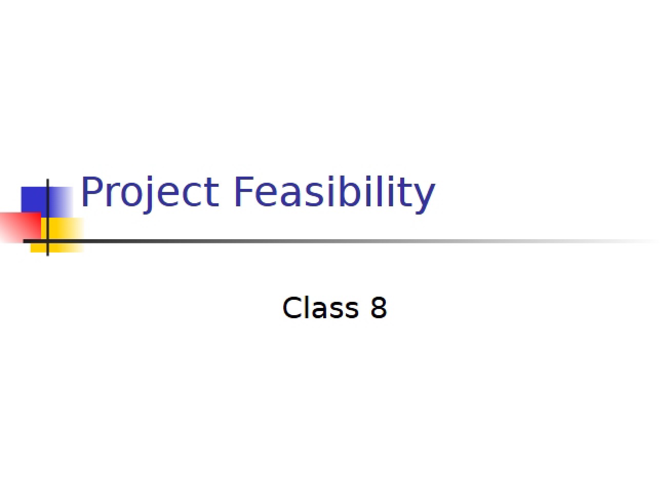 Project Feasibility Assessment