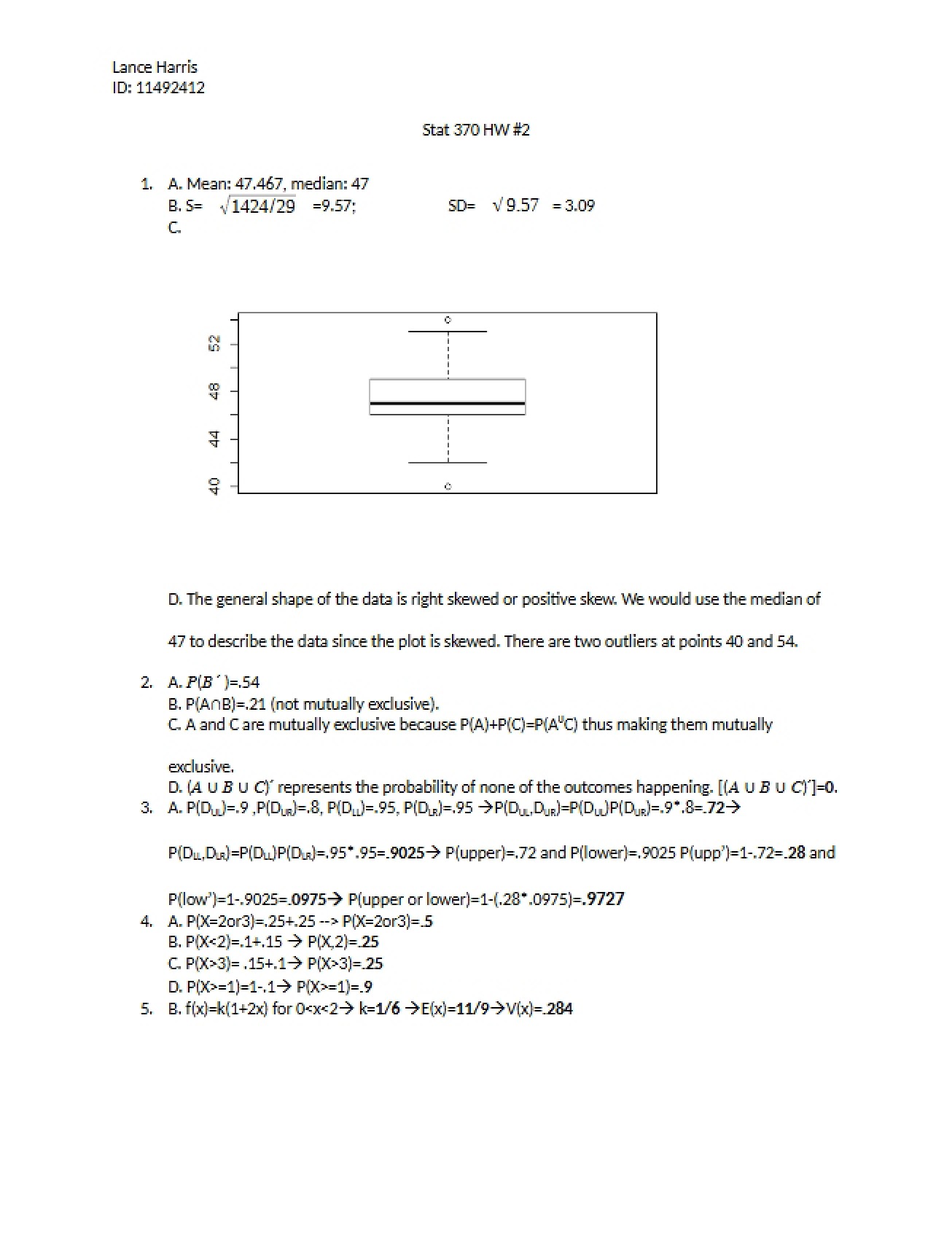 Statistics Overview