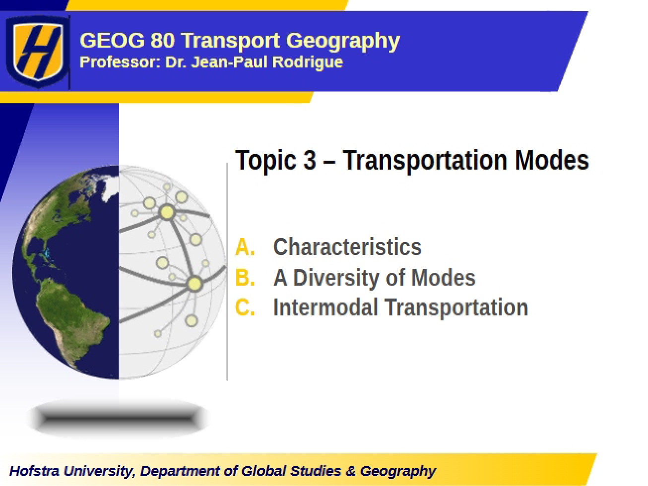 Classification of Transportation Modes