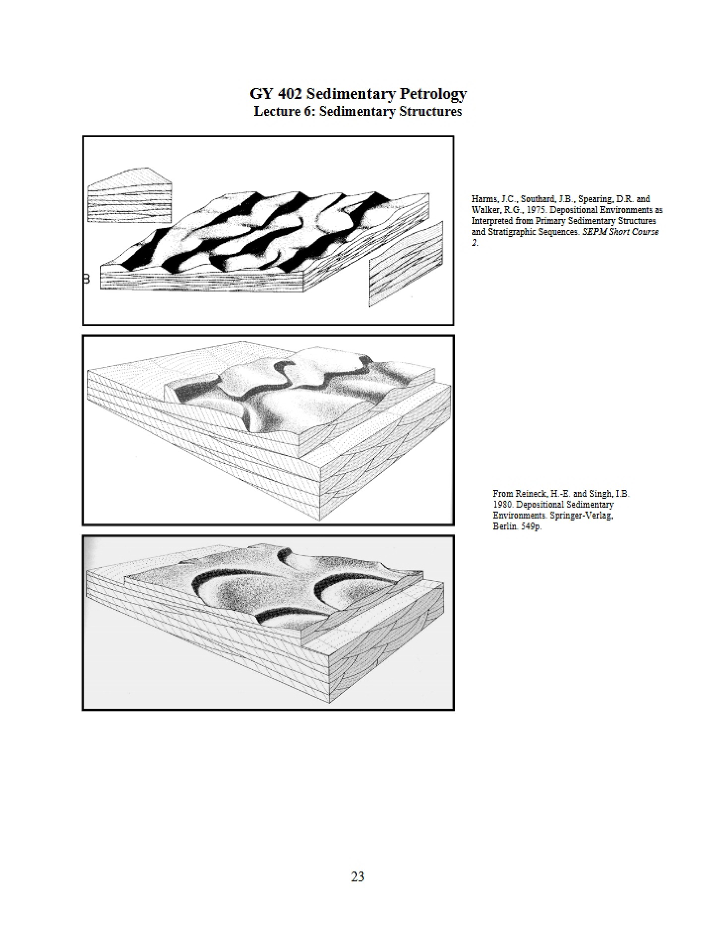 Structures of Sediment (Lecture 6)