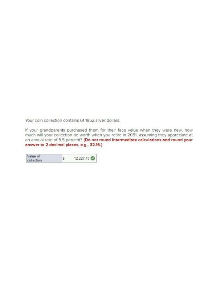 Calculation of Future Value