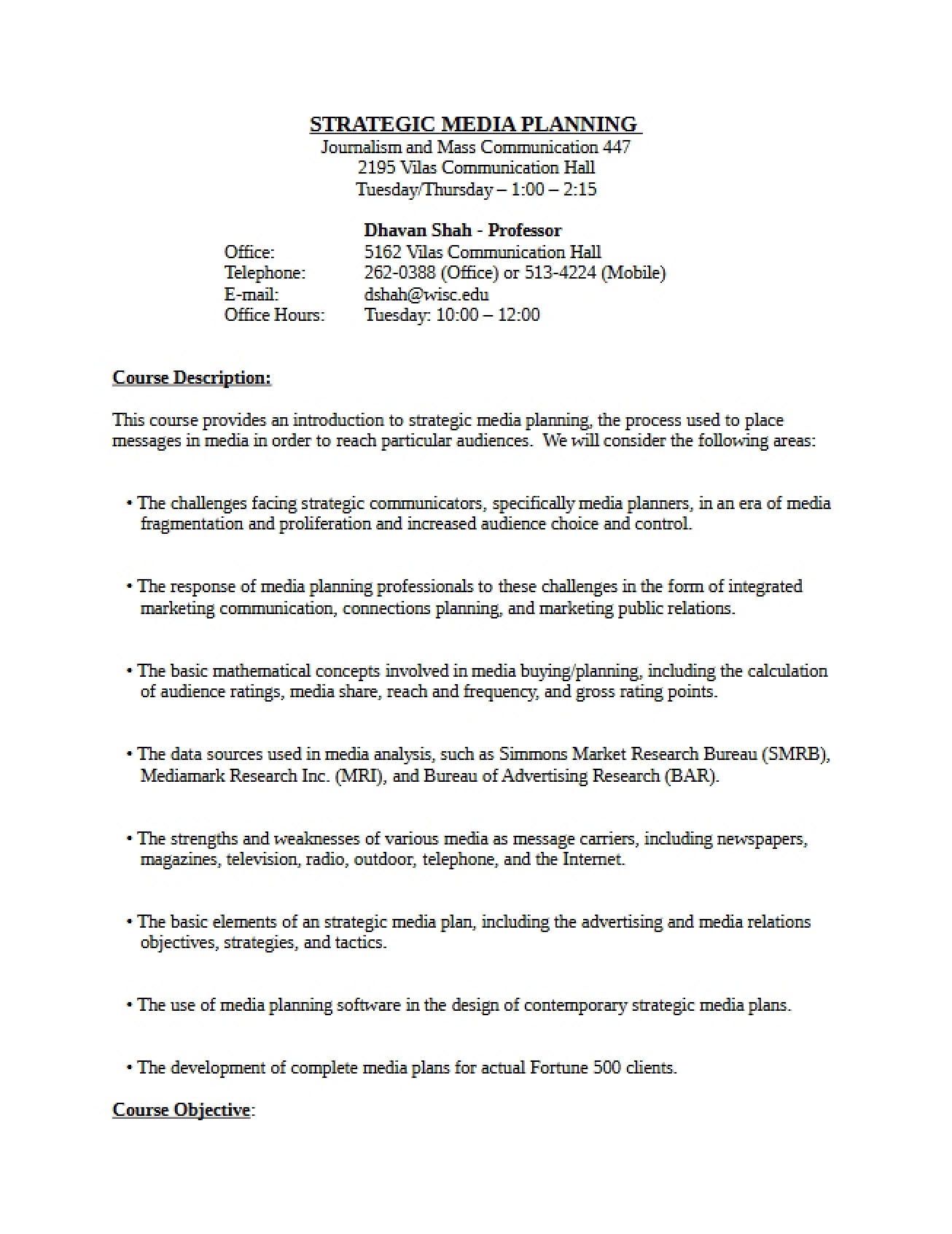 Course Policy