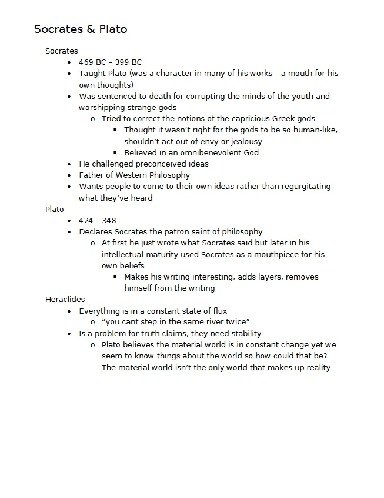 Analysis of Socrates and Plato