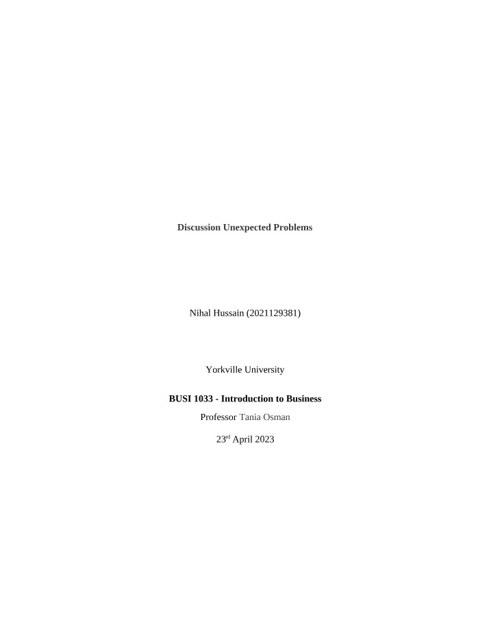 Xerox Unexpected Problems - Discussion