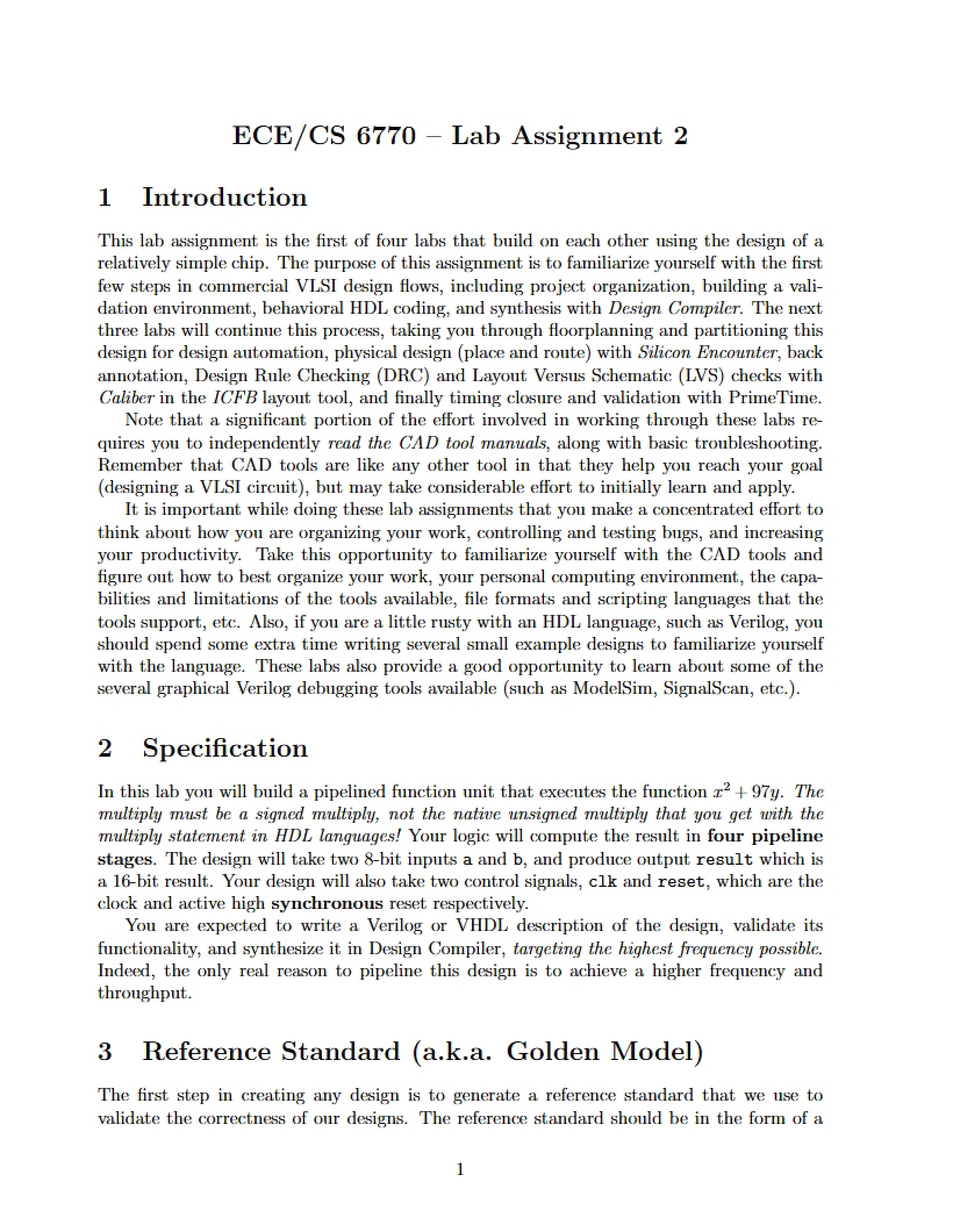 Second Laboratory Assignment