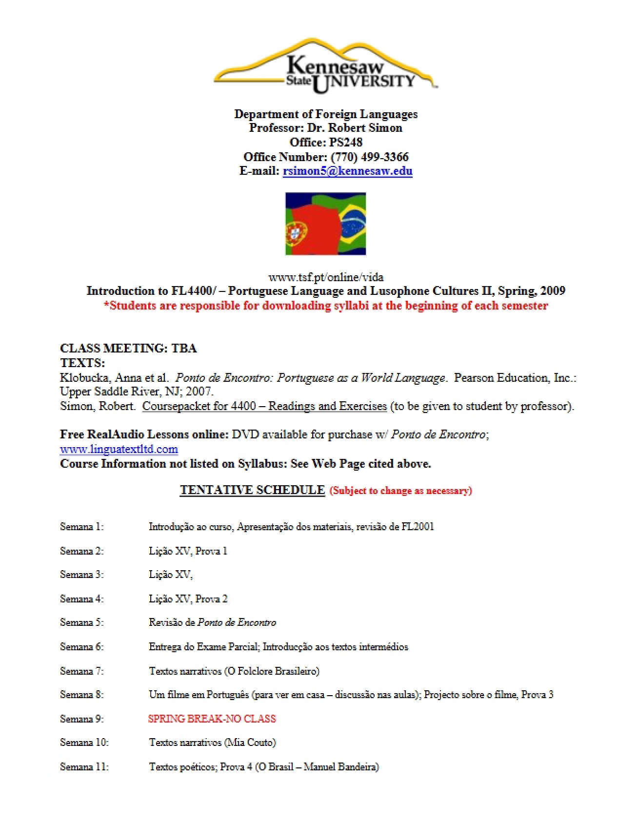 Technology for Foreign Language Teachers Special Topics Syllabus