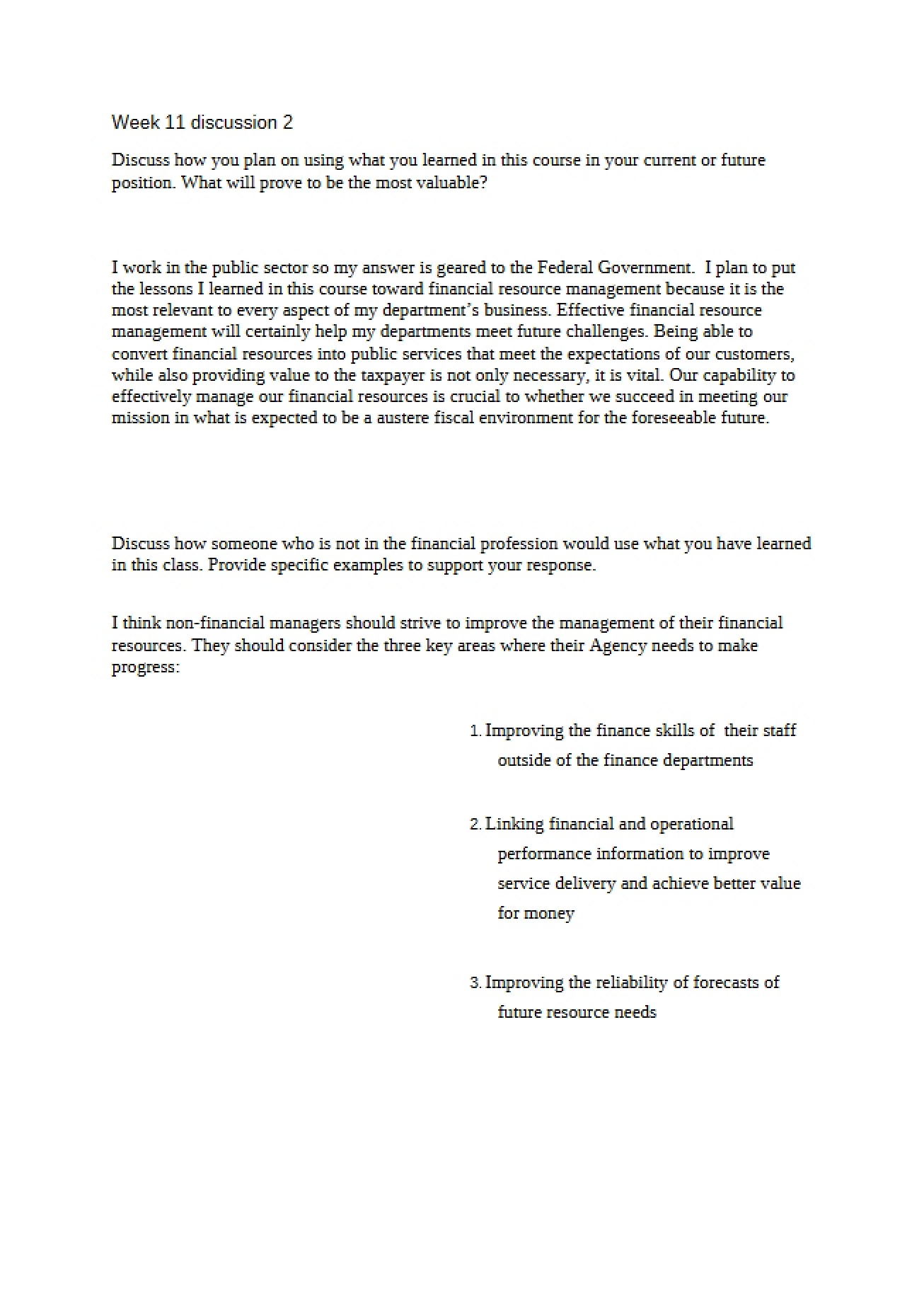 Written Work