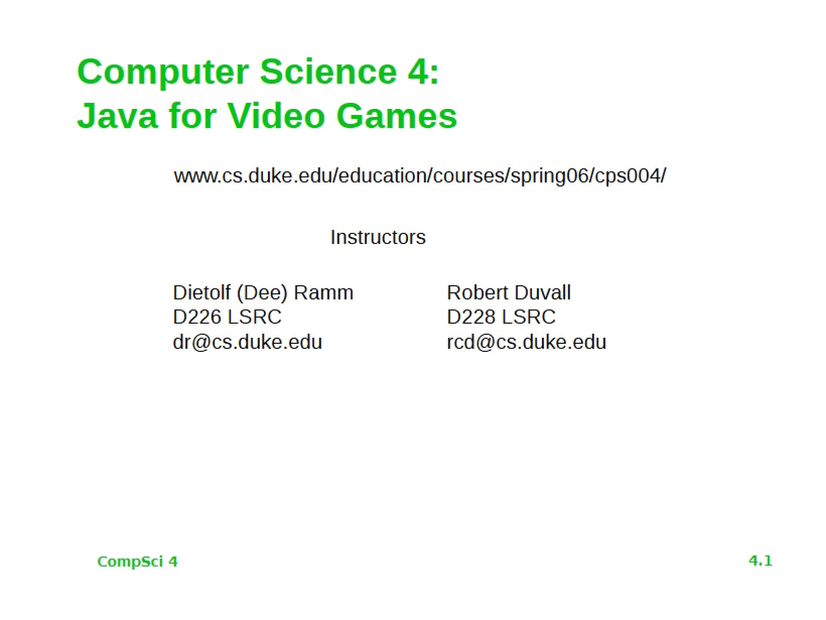 Video Game Java